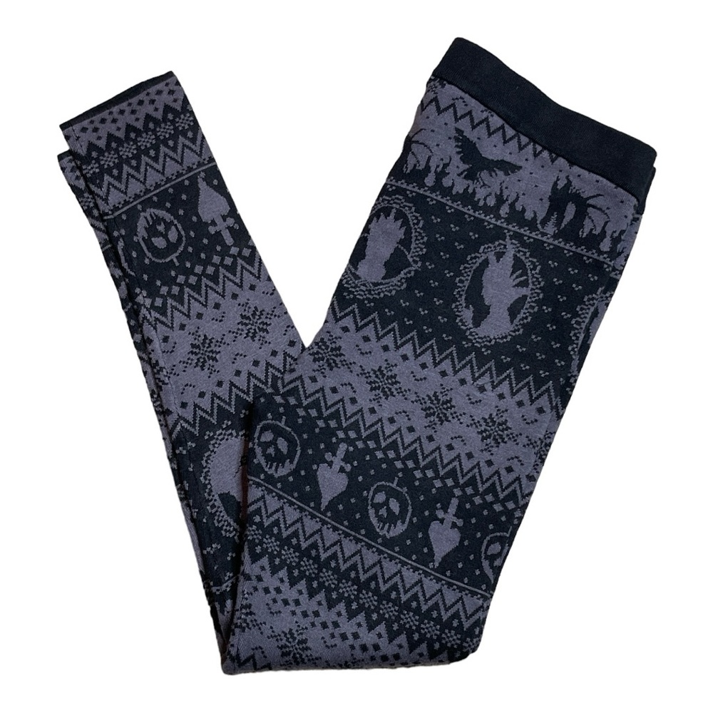 HOT TOPIC DISNEY VILLAINS INTARSIA PRINT KNIT LEGGINGS 2X PLUS SIZE **NWT** - Picture 8 of 14
